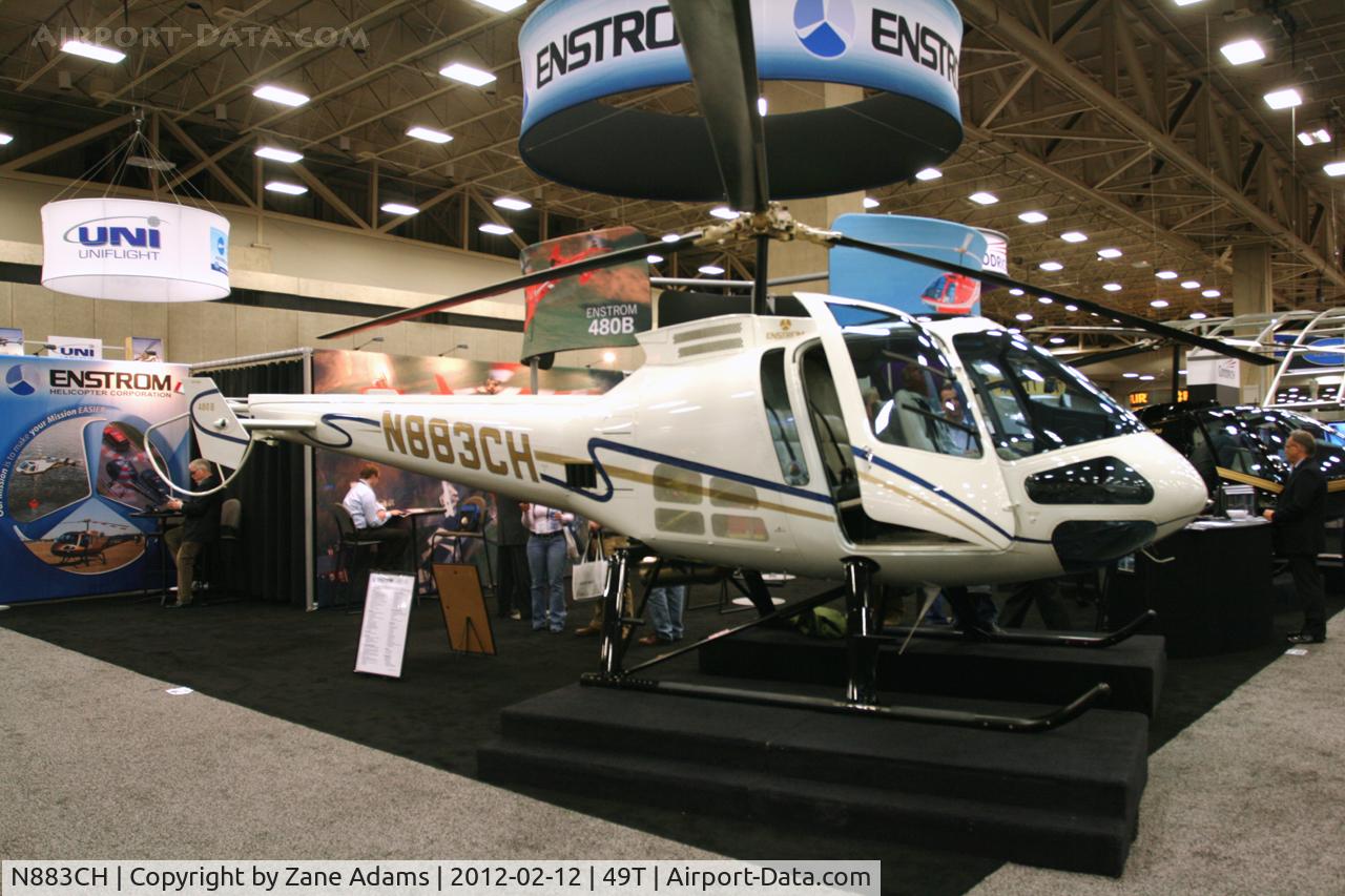 N883CH, 2009 Enstrom 480B C/N 5135, On display at Heli-Expo - 2012 - Dallas, Tx