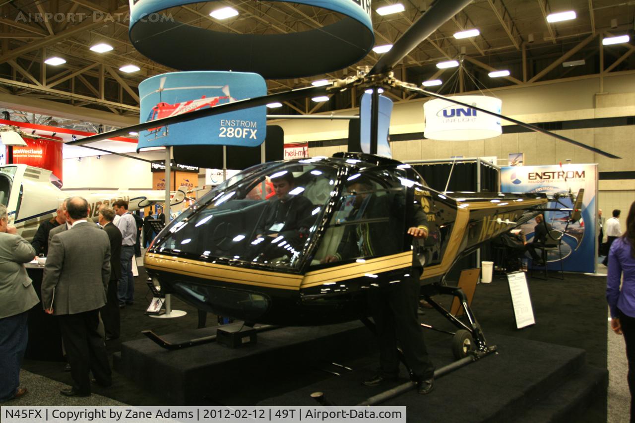 N45FX, 2008 Enstrom 280FX Shark C/N 2133, On display at Heli-Expo - 2012 - Dallas, Tx