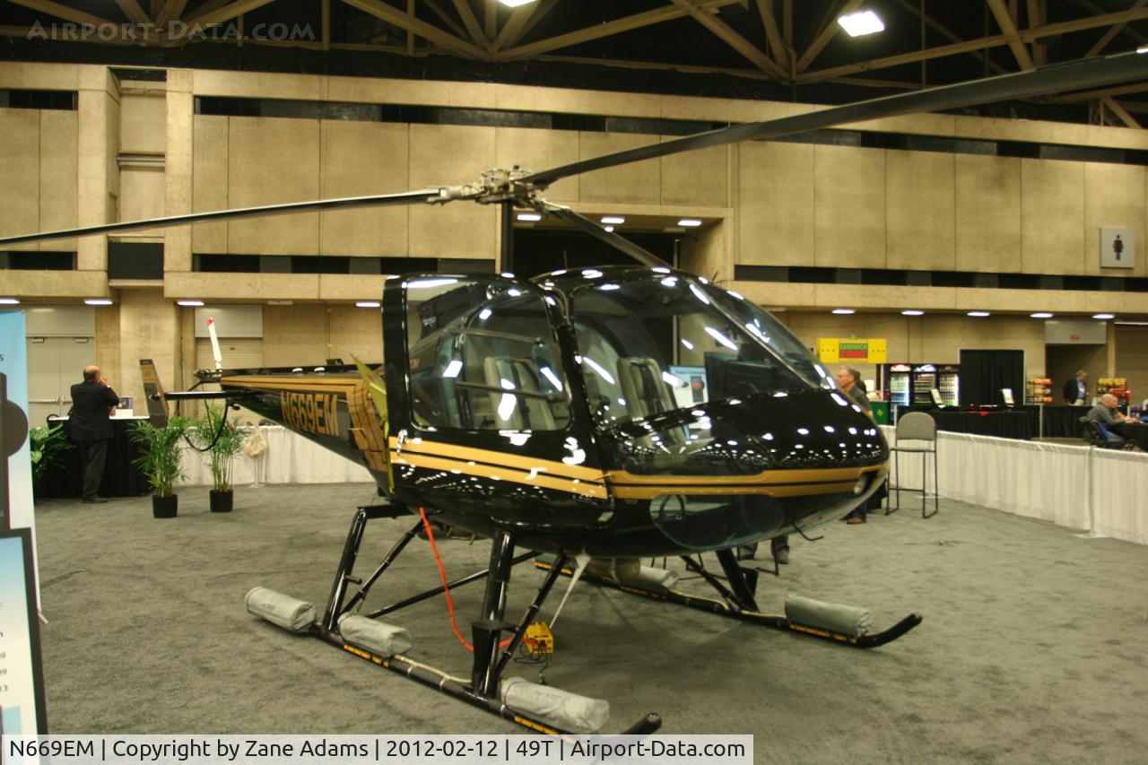 N669EM, 2005 Enstrom 480B C/N 5085, On display at Heli-Expo - 2012 - Dallas, Tx