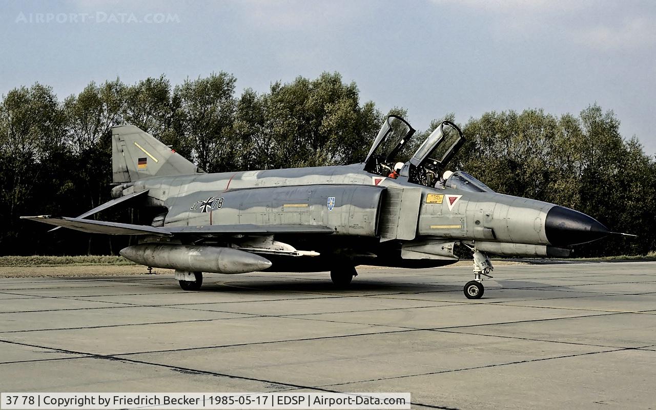 37 78, 1972 McDonnell Douglas F-4F Phantom II C/N 4542, last chance inspection at Fliegerhorst Pferdsfeld