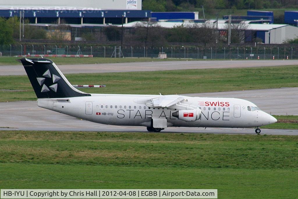 HB-IYU, 2000 British Aerospace Avro 146-RJ100 C/N E3379, Swiss