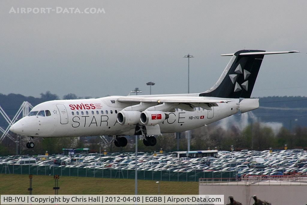 HB-IYU, 2000 British Aerospace Avro 146-RJ100 C/N E3379, Swiss