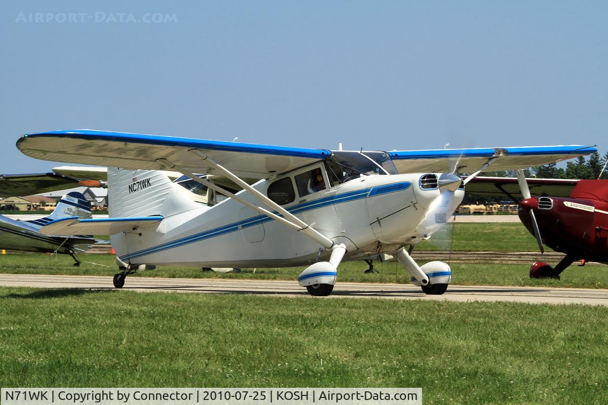 N71WK, 1947 Universal Stinson 108-3 C/N 108-3711, EAA Airventure 2010.