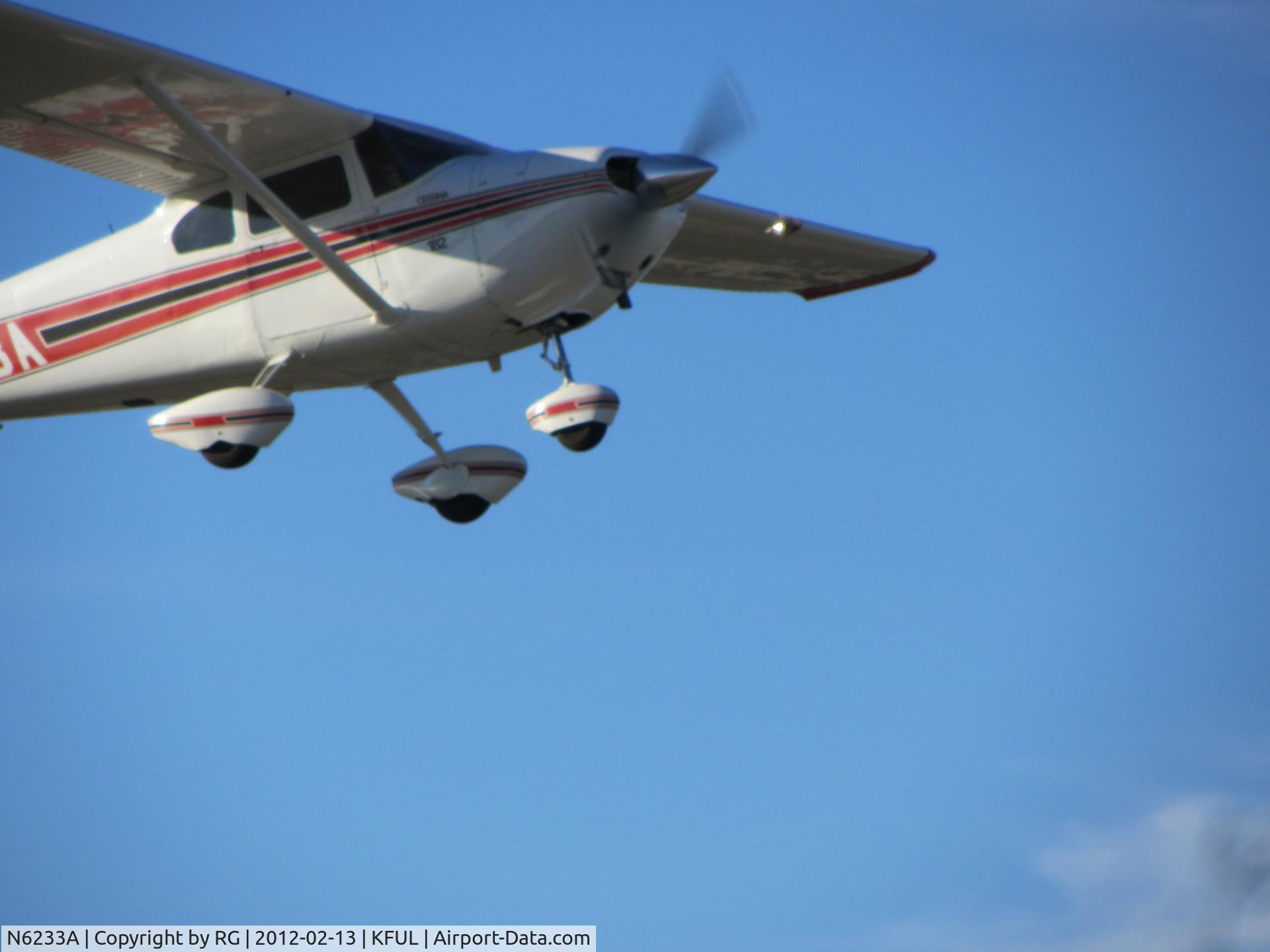 N6233A, 1956 Cessna 182 Skylane C/N 33033, Taking off