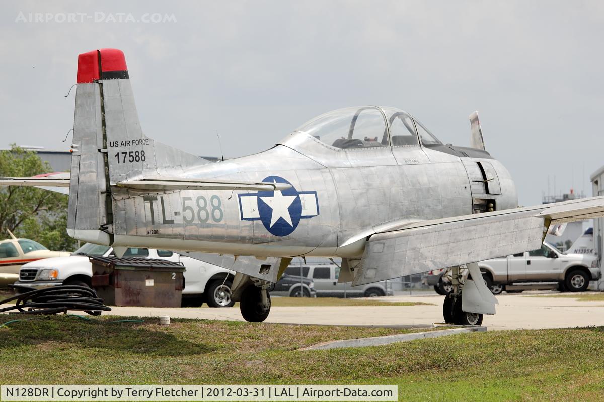 N128DR, 1951 North American T-28A Trojan C/N 174-441 (51-7588), 1951 North American T-28A, c/n: 51-7588 at Lakeland during 2012 Sun N Fun