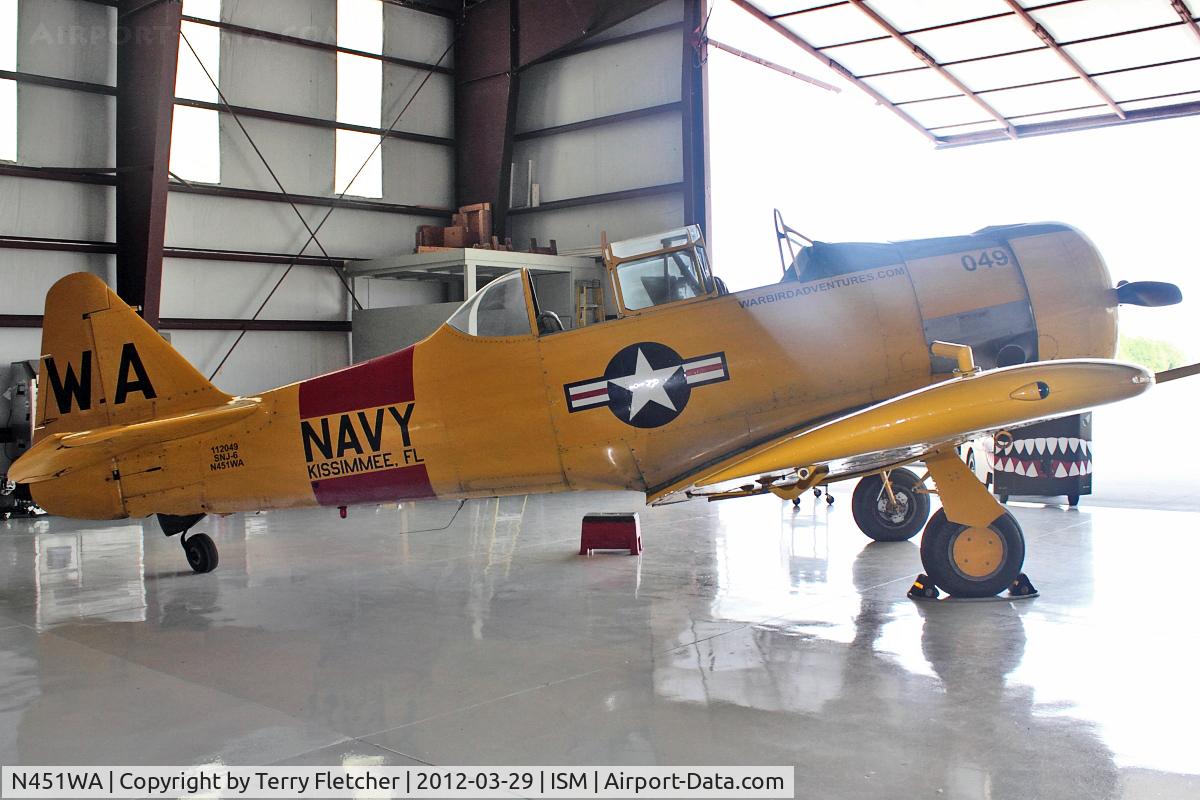 N451WA, 1945 North American SNJ-6 Texan C/N 121-43012, 1945 North American SNJ-6, c/n: 112049 at Kissimmee Air Museum