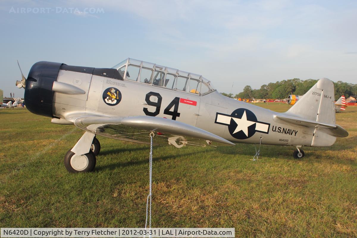 N6420D, North American SNJ-4 Texan C/N 88-13374, North American SNJ-4, c/n: 88-13374 at 2012 Sun N Fun