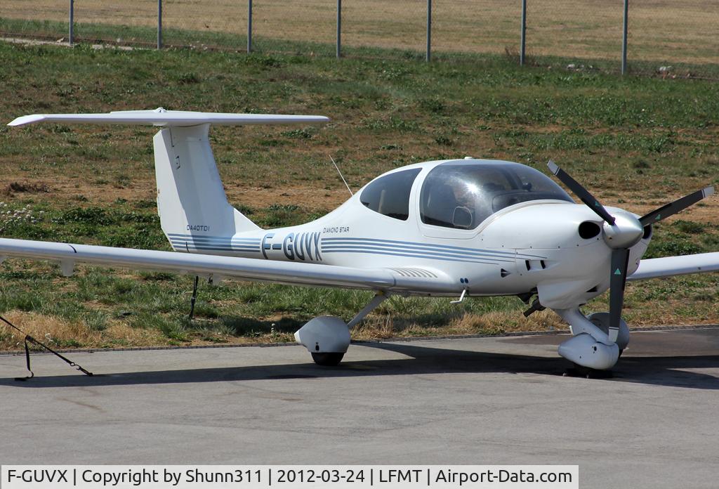 F-GUVX, 2007 Diamond DA-40TDI Diamond Star C/N D4.316, Parked at the ESMA Apron...
