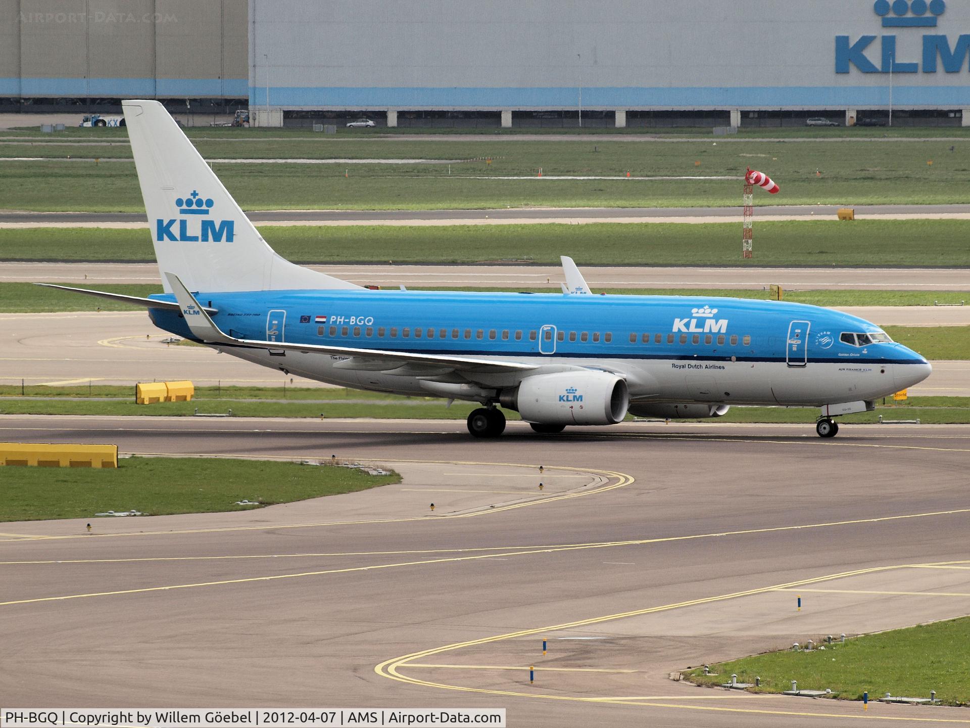 PH-BGQ, 2011 Boeing 737-7K2 C/N 39256, Arrival on Schiphol Airport from runway R36