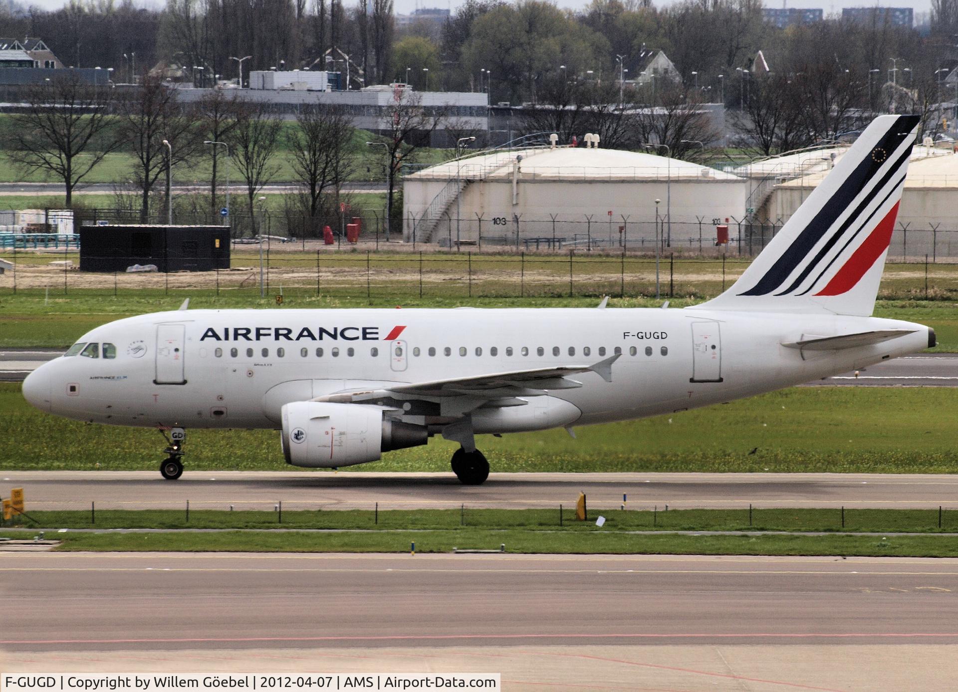 F-GUGD, 2003 Airbus A318-111 C/N 2081, Arrival on Schiphol Airport from runway 06