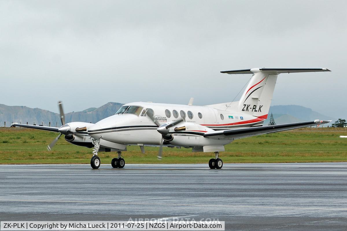 ZK-PLK, 1982 Beech B200C Super King Air King Air C/N BL-64, At Gisborne