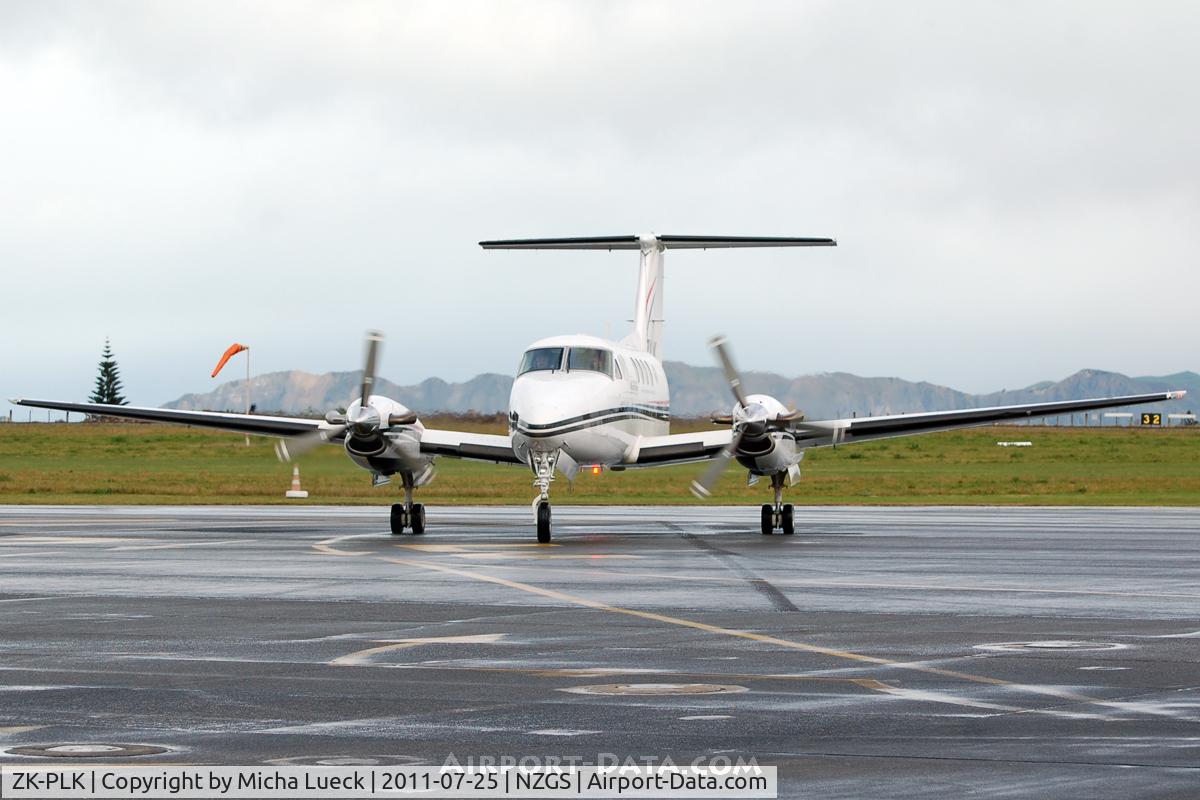 ZK-PLK, 1982 Beech B200C Super King Air King Air C/N BL-64, At Gisborne