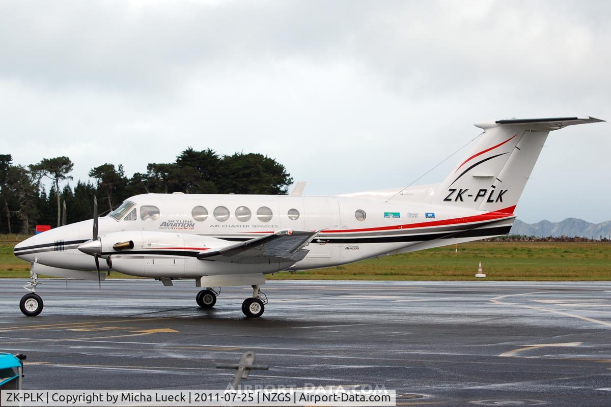 ZK-PLK, 1982 Beech B200C Super King Air King Air C/N BL-64, At Gisborne