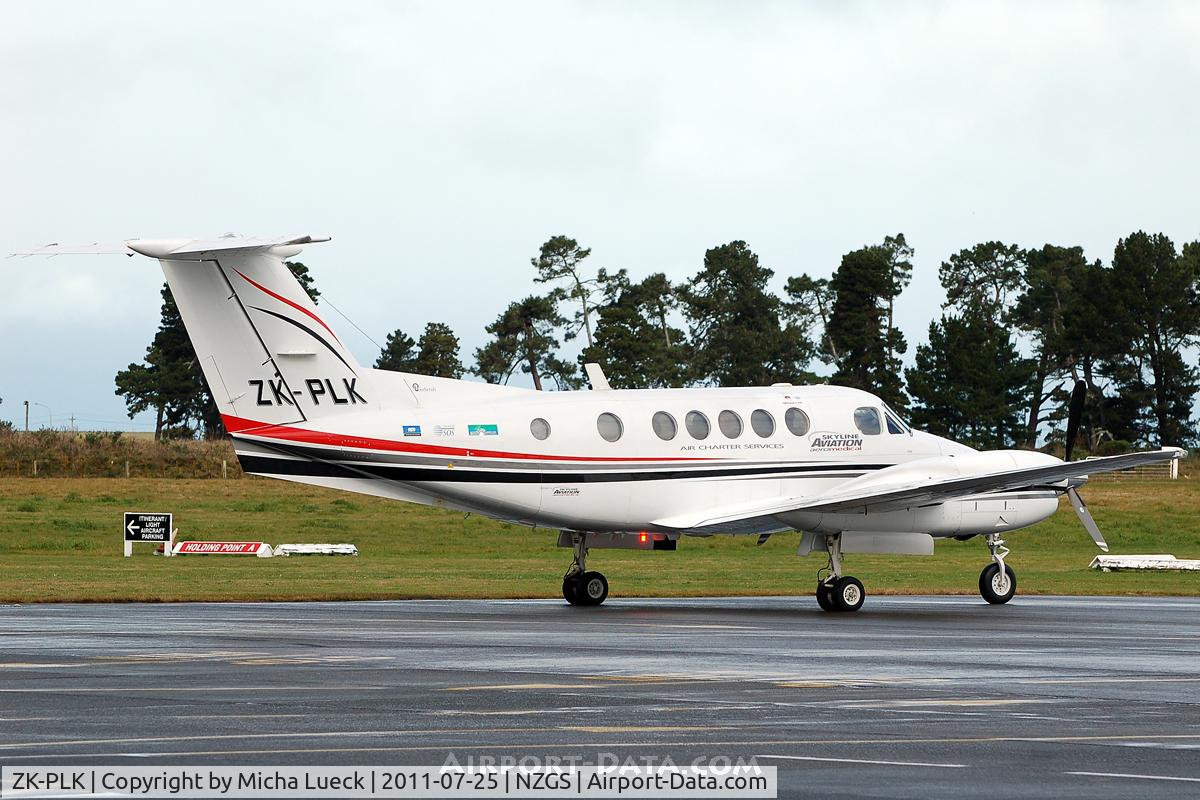 ZK-PLK, 1982 Beech B200C Super King Air King Air C/N BL-64, At Gisborne
