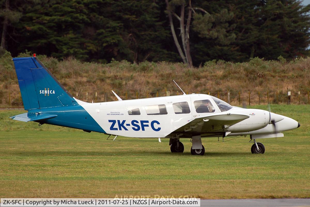 ZK-SFC, Piper PA-34-200T C/N 34-7770054, At Gisborne