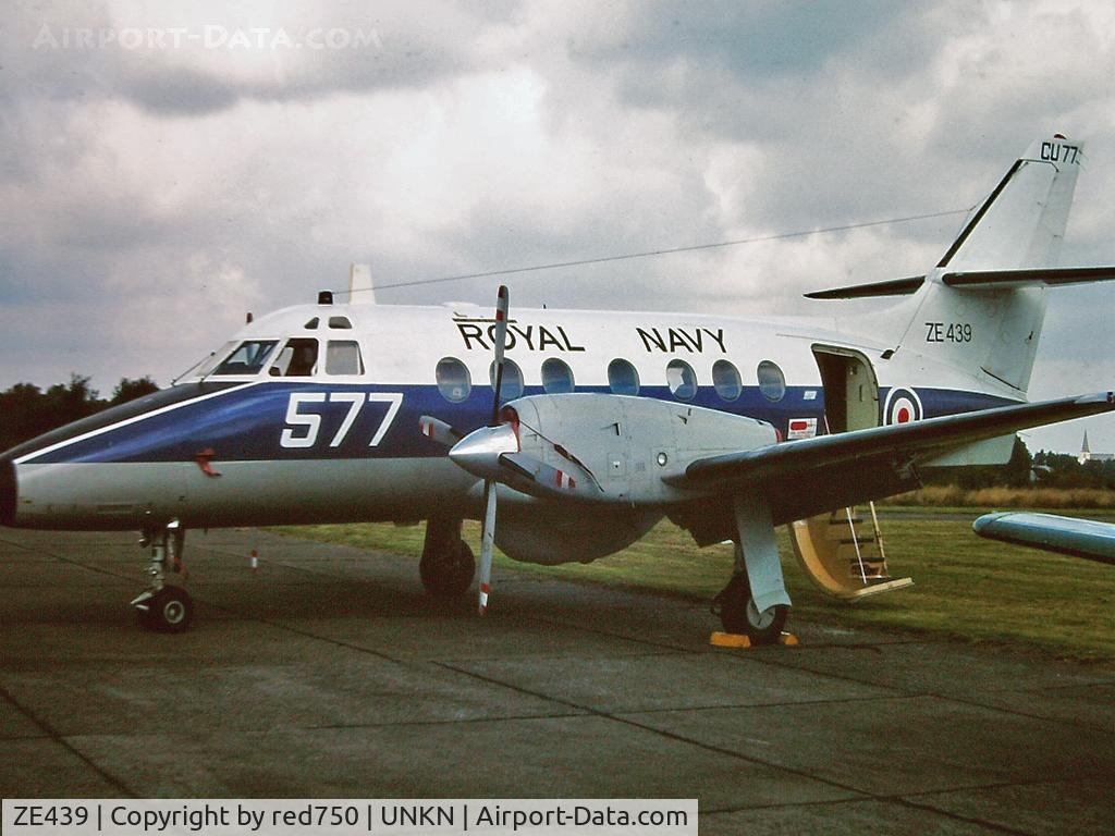 ZE439, British Aerospace BAe-3100 Jetstream T3 C/N 656, Photograph by Edwin van Opstal with permission. Scanned from a color slide.