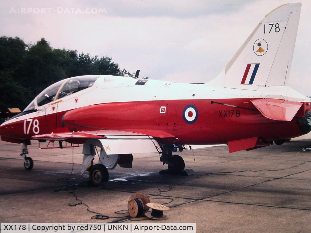 XX178, 1977 Hawker Siddeley Hawk T.1W C/N 025/312025, Photograph by Edwin van Opstal with permission. Scanned from a color slide.