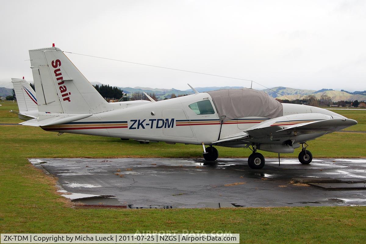 ZK-TDM, Piper PA-23-250 C/N 27-7754045, At Gisborne