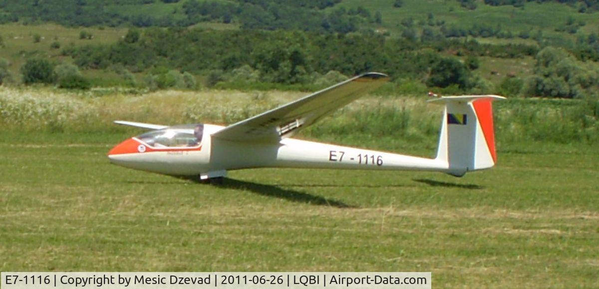 E7-1116, 1969 Bolkow Phoebus C C/N 882, PHOEBUS C, landing in Bihac airfield, LQBI