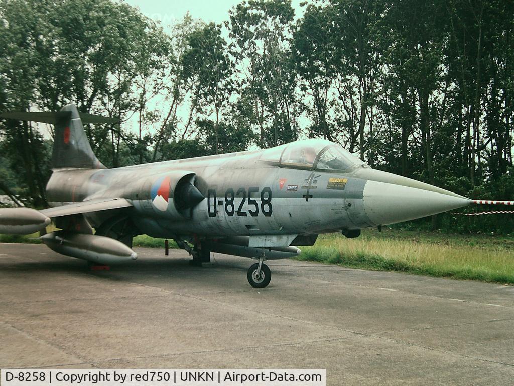 D-8258, Lockheed F-104G Starfighter C/N 683-8258, Photograph by Edwin van Opstal with permission. Scanned from a color slide.