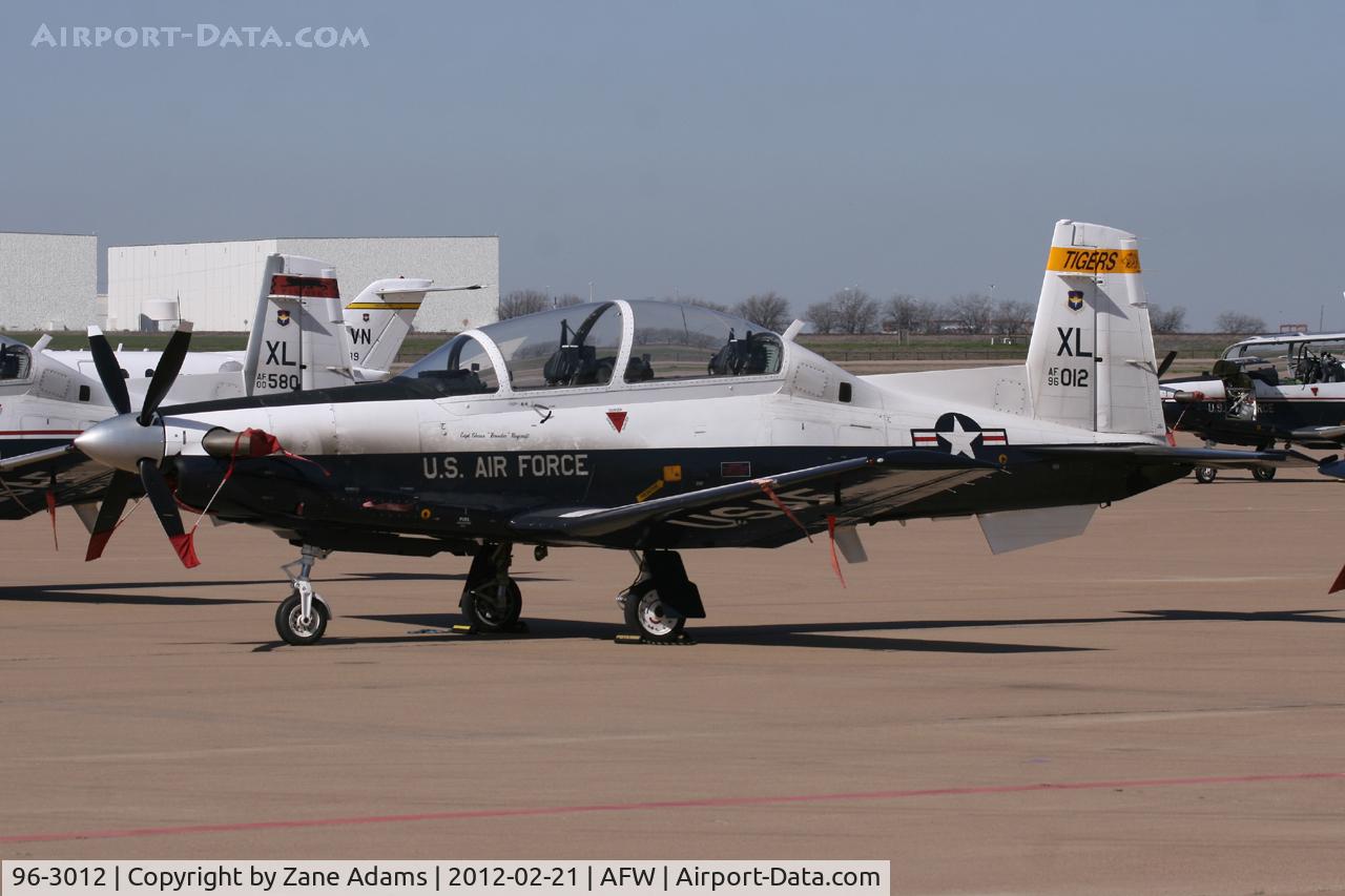 96-3012, 1996 Raytheon Beech T-6A Texan II C/N PT-15, At Alliance Airport - Fort Worth, TX