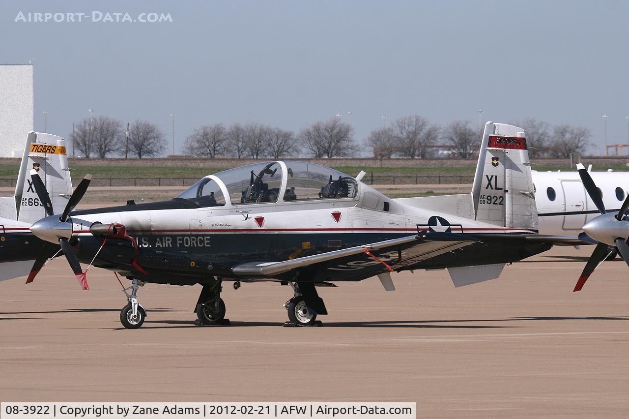 08-3922, 2008 Raytheon Beech T-6A Texan II C/N PT-481, At Alliance Airport - Fort Worth, TX