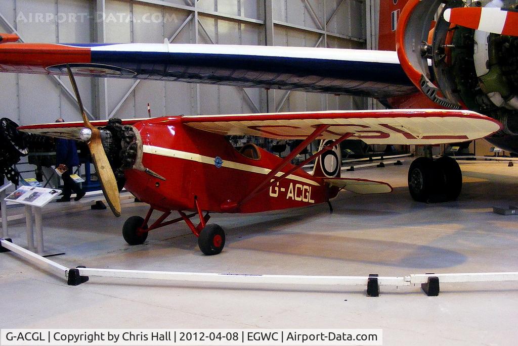G-ACGL, 1933 Comper CLA-7 Swift C/N S33/6, recent addition to the RAF Museum, Cosford