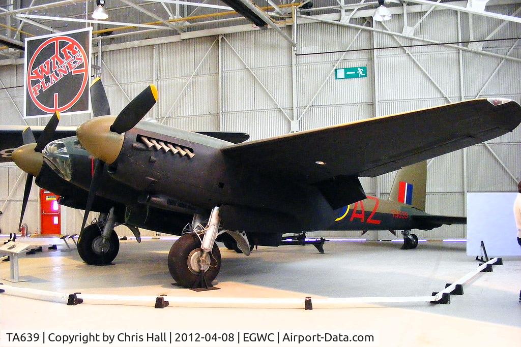 TA639, 1945 De Havilland DH-98 Mosquito TT.35 C/N Not found TA639, at the RAF Museum, Cosford