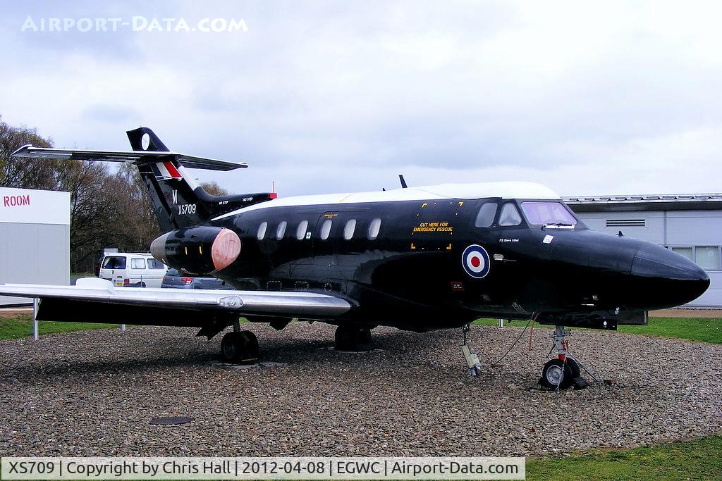 XS709, 1964 Hawker Siddeley HS.125 Dominie T.1 C/N 25011, preserved at the RAF Museum, Cosford
