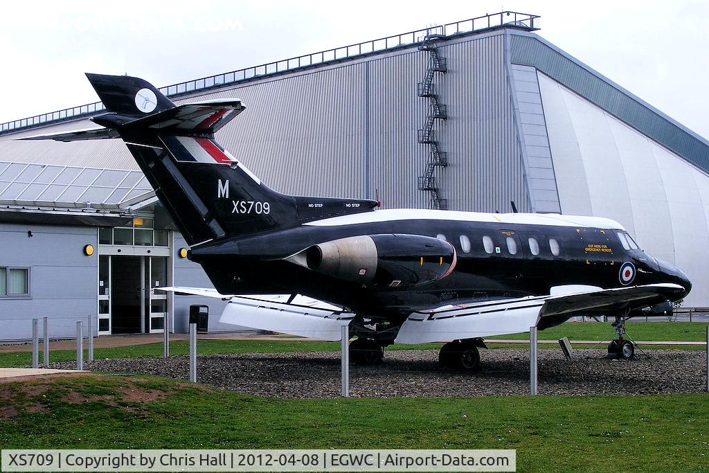XS709, 1964 Hawker Siddeley HS.125 Dominie T.1 C/N 25011, preserved at the RAF Museum, Cosford
