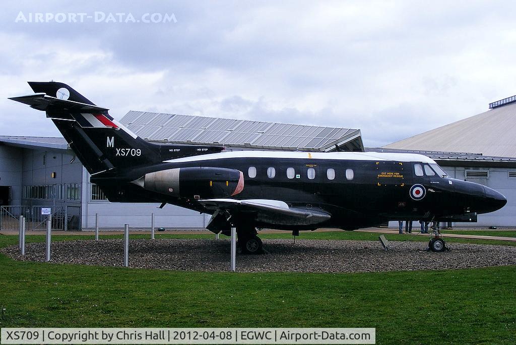 XS709, 1964 Hawker Siddeley HS.125 Dominie T.1 C/N 25011, preserved at the RAF Museum, Cosford