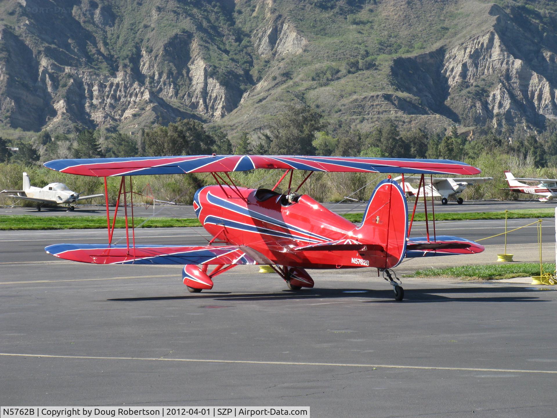 N5762B, 1980 Great Lakes 2T-1A-2 Sport Trainer C/N 0833, 1980 Great Lakes 2T-1A-2 SPORT TRAINER, Lycoming AEIO-360-B1FG 180 Hp