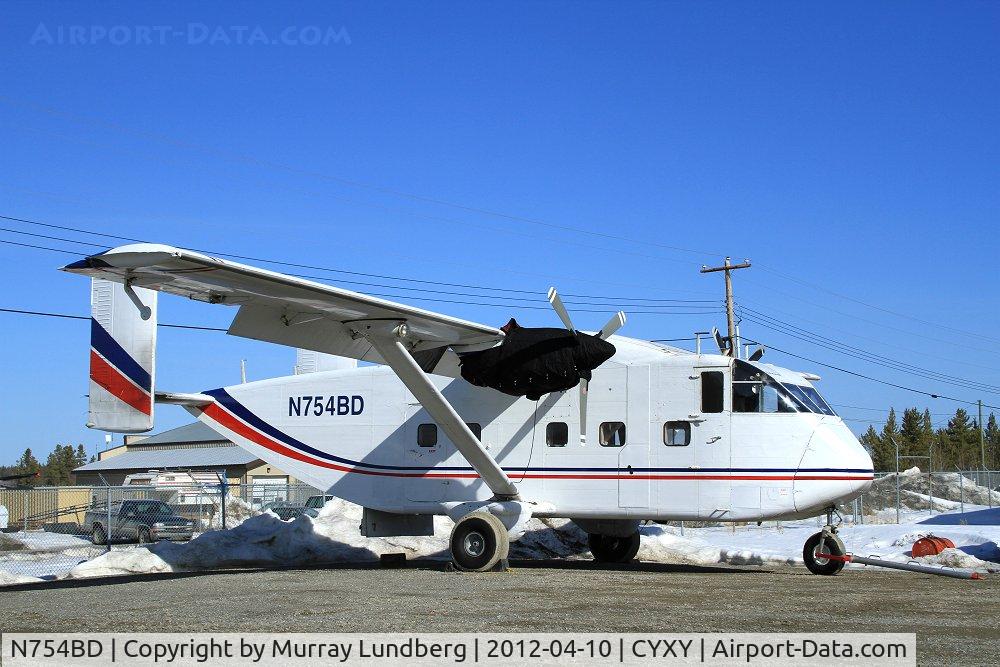 N754BD, 1973 Short SC-7 Skyvan 3-100 C/N SH.1907, Parked at Whitehorse