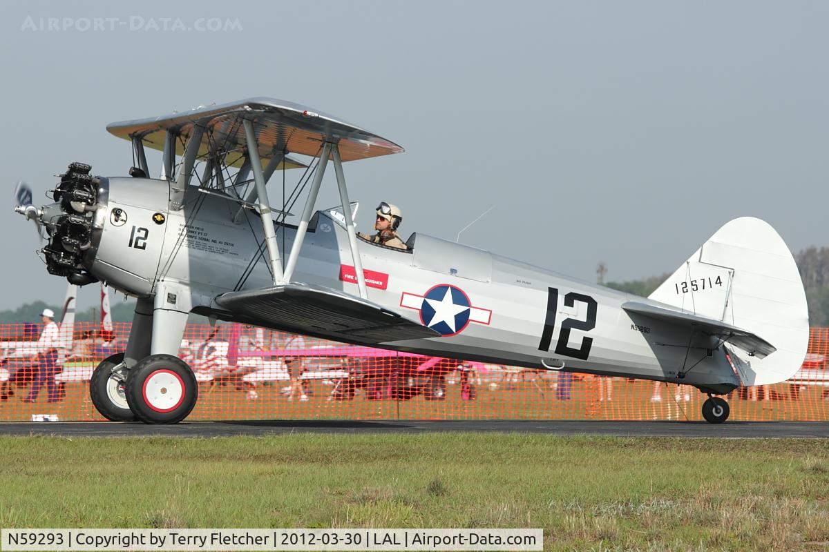 N59293, 1942 Boeing B75N1 C/N 75-3221, 1942 Boeing B75N1, c/n: 75-3221 at 2012 Sun N Fun