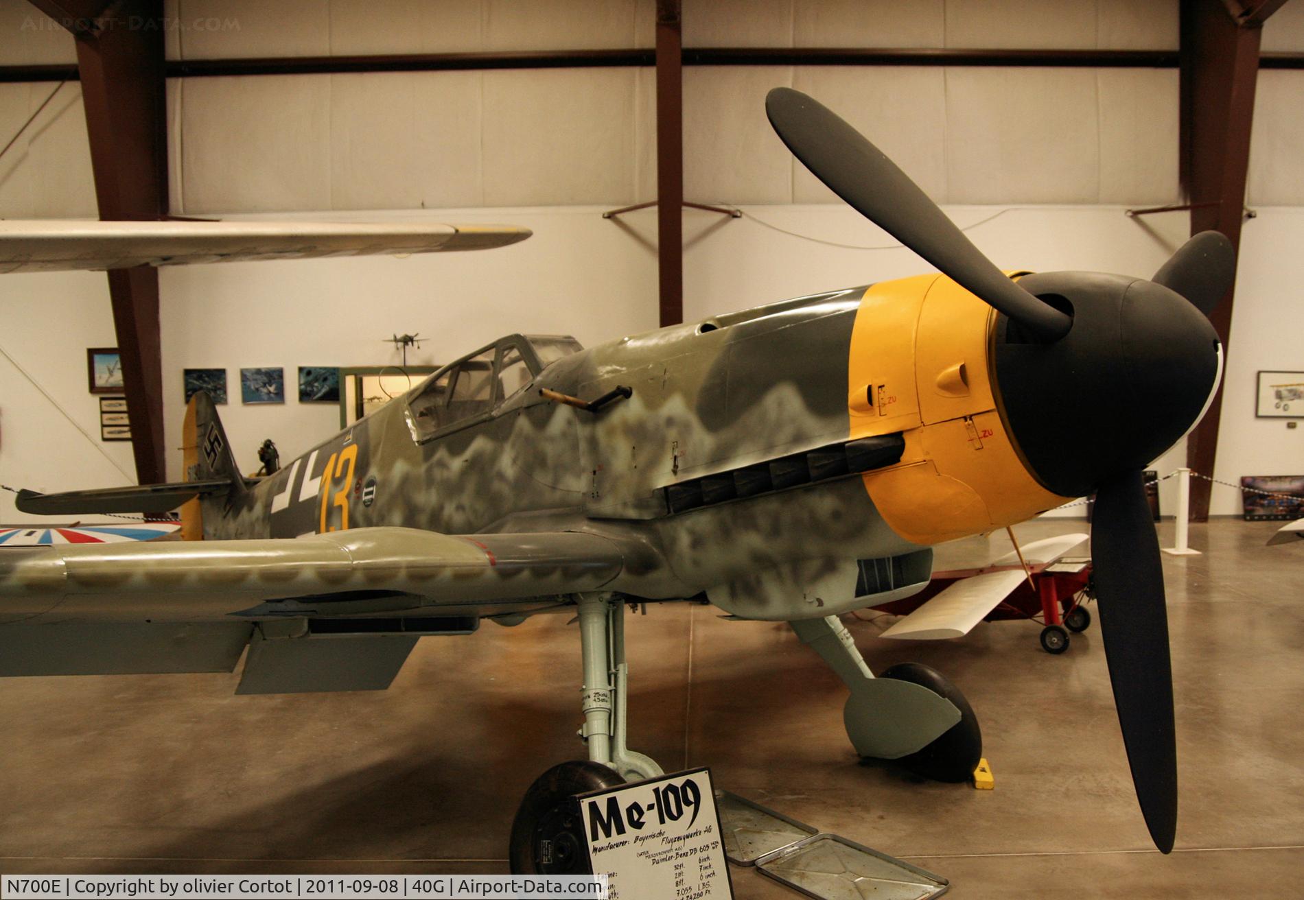 N700E, 1958 Messerschmitt Bf-109G Replica C/N 577, Nice museum in Arizona