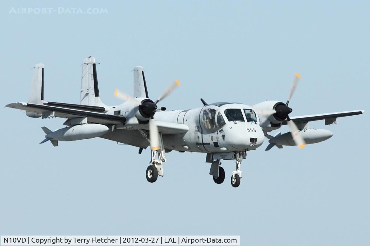 N10VD, 1968 Grumman OV-1D Mohawk C/N 162C, 1968 Grumman OV-1/RV-1, c/n: 68-15958 arriving 2012 Sun N Fun