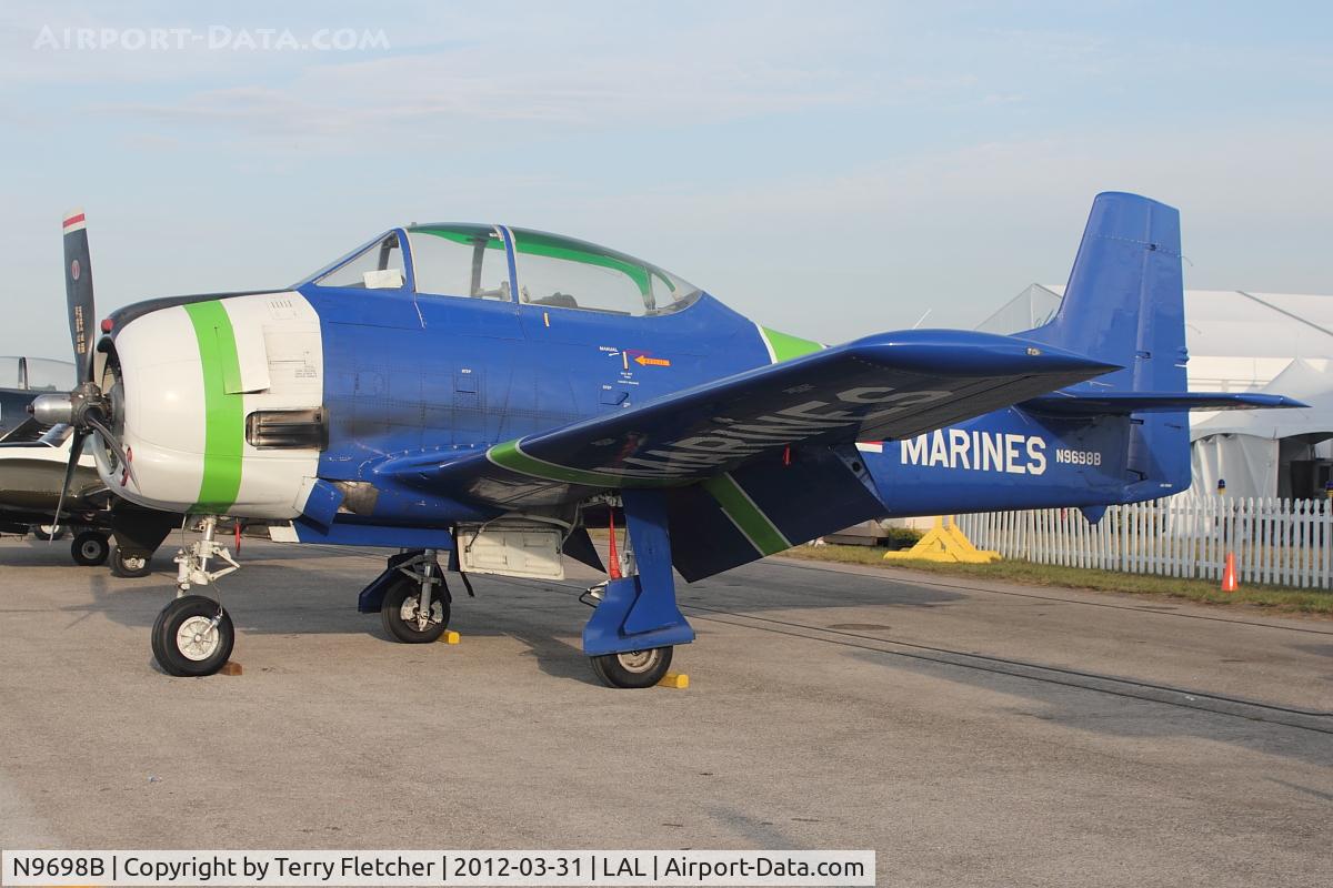 N9698B, 1950 North American T-28A Trojan C/N 50-225, 1950 North American T-28A, c/n: 50-225 at 2012 Sun N Fun
