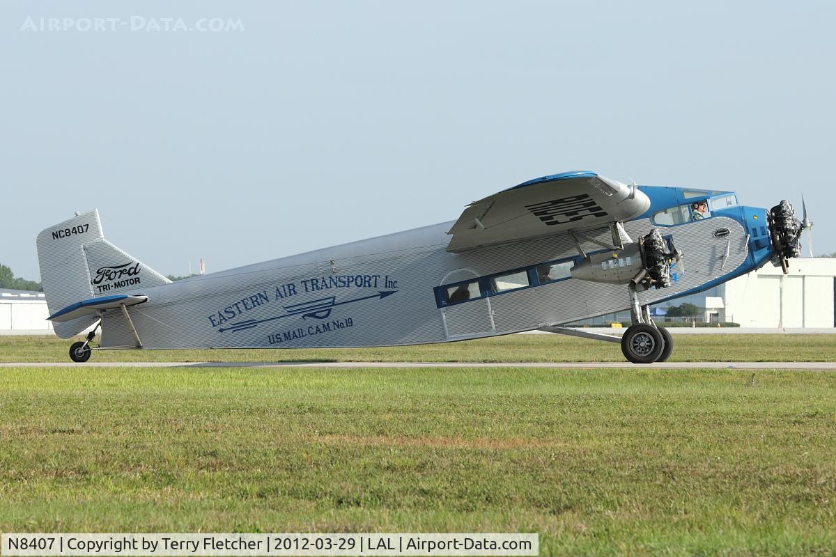 N8407, 1929 Ford 4-AT-E Tri-Motor C/N 69, The impressive 1929 Ford 4-AT-E, c/n: 69 at 2012 Sun N Fun