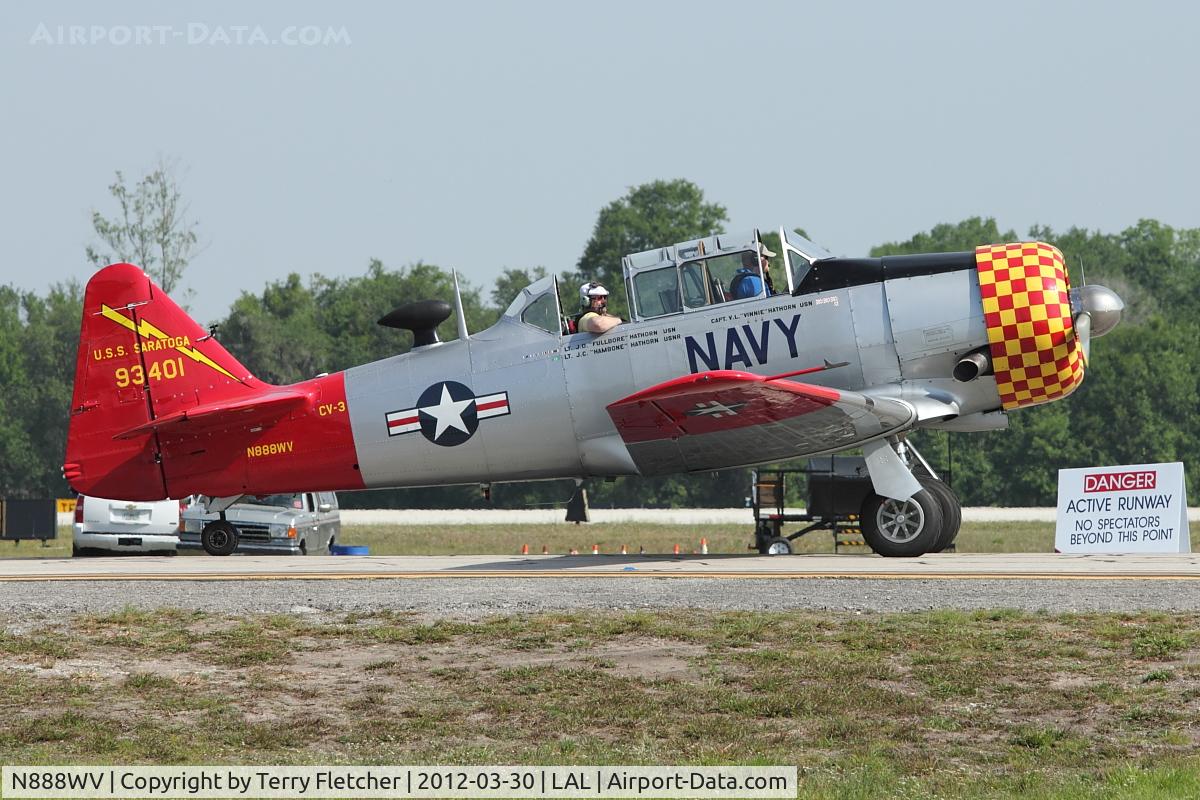 N888WV, 1951 North American T-6G Texan C/N 168-525, 1951 North American T-6G, c/n: 49-3401A at 2012 Sun N Fun