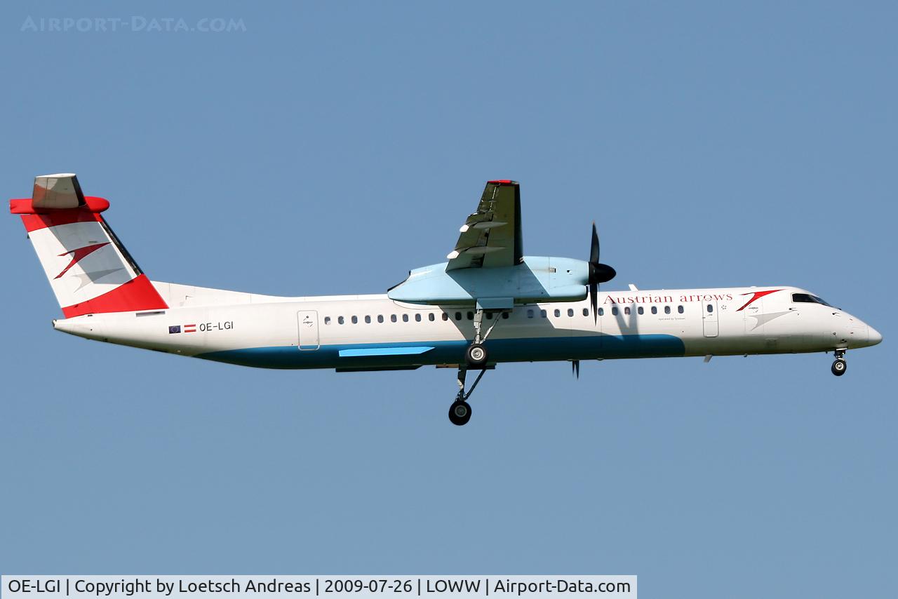 OE-LGI, 2004 De Havilland Canada DHC-8-402Q Dash 8 C/N 4100, named 