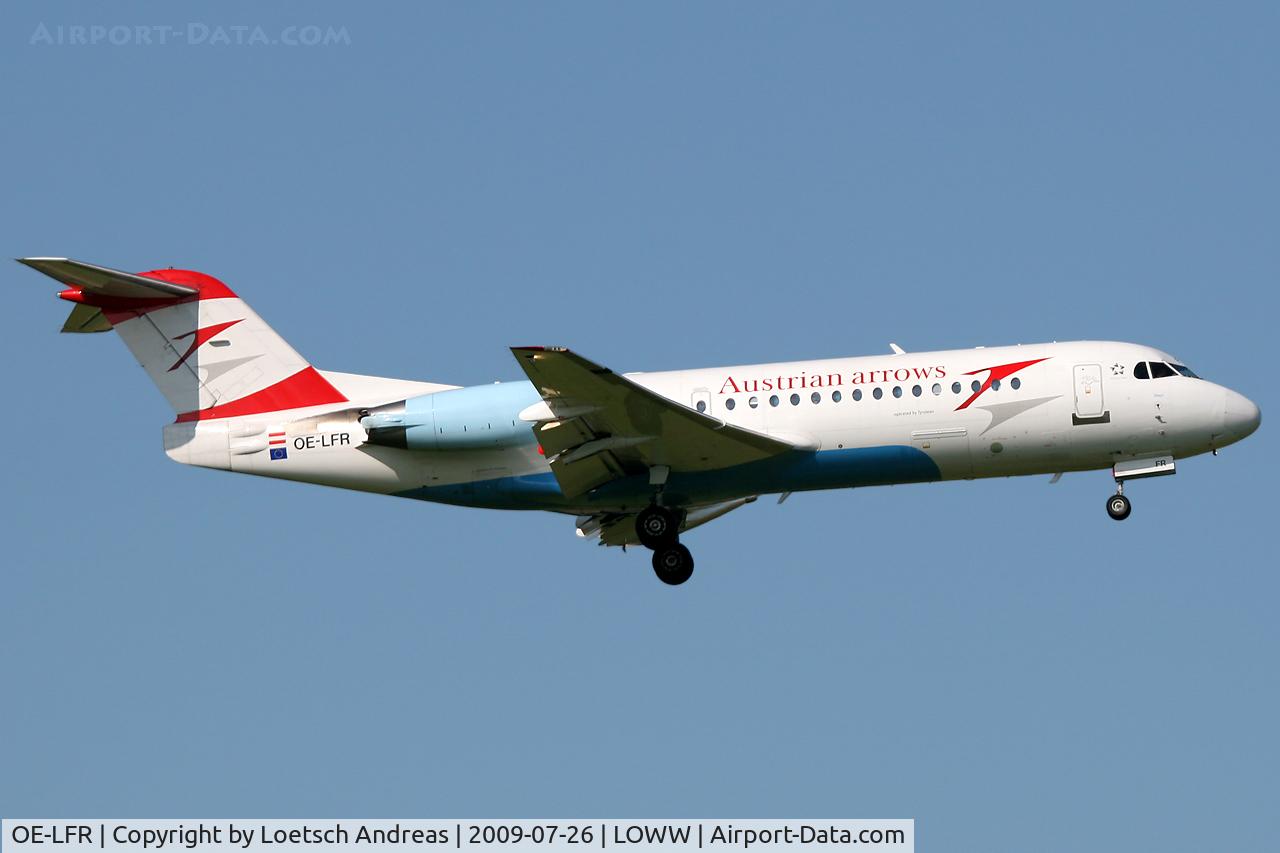 OE-LFR, 1996 Fokker 70 (F-28-0070) C/N 11572, named 