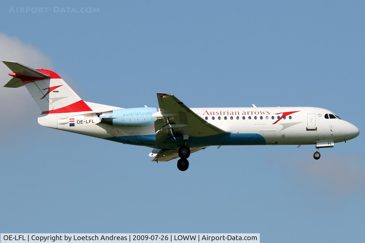 OE-LFL, 1995 Fokker 70 (F-28-0070) C/N 11573, named 