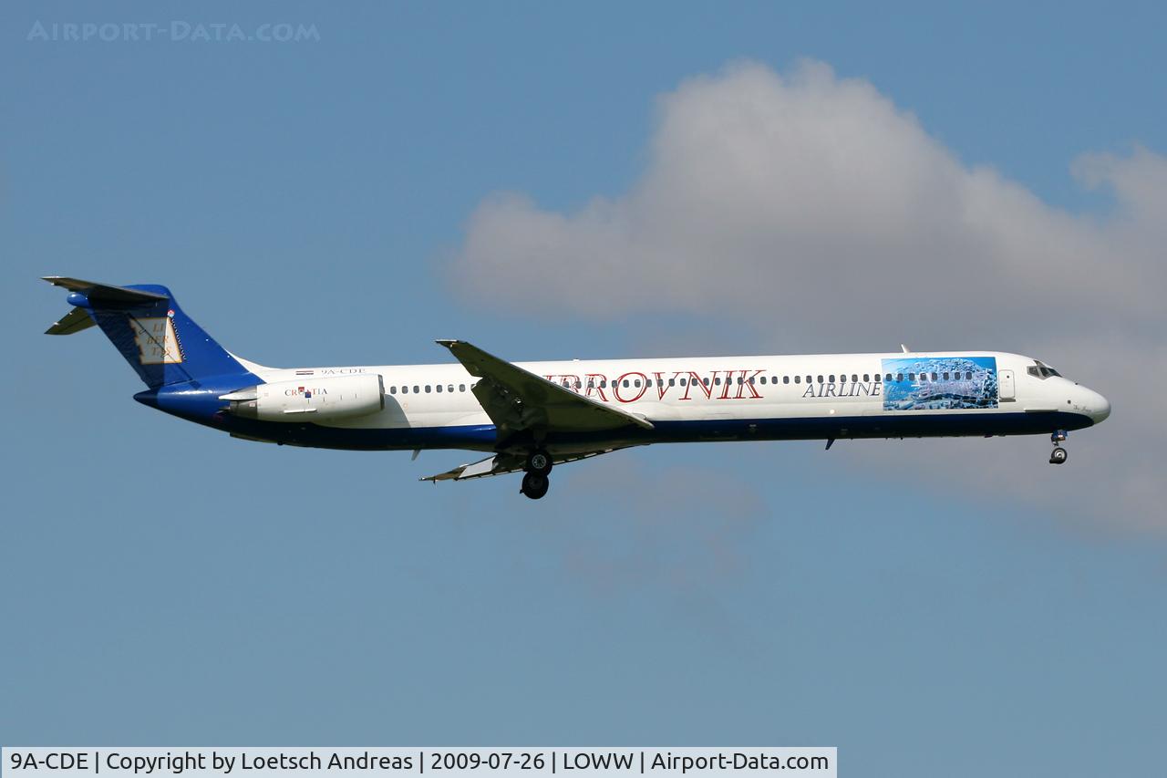 9A-CDE, 1981 McDonnell Douglas MD-82 (DC-9-82) C/N 48066, Dubrovnik Airline