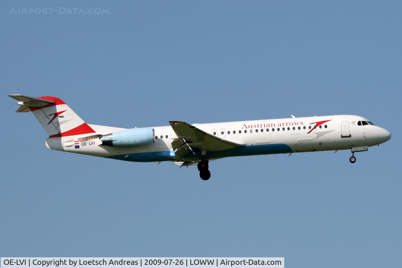 OE-LVI, 1993 Fokker 100 (F-28-0100) C/N 11468, named 