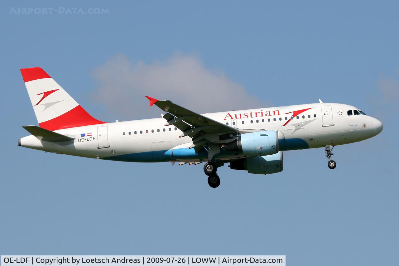 OE-LDF, 2005 Airbus A319-112 C/N 2547, named 