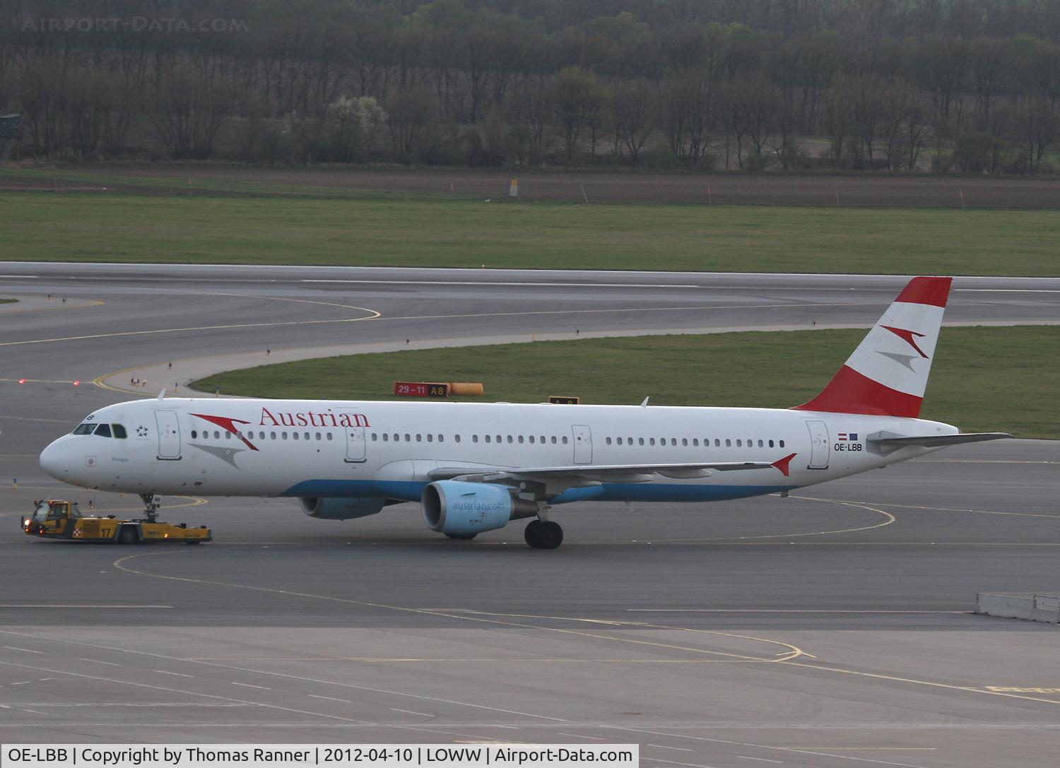 OE-LBB, 1995 Airbus A321-111 C/N 570, Austrian Airlines Airbus A321