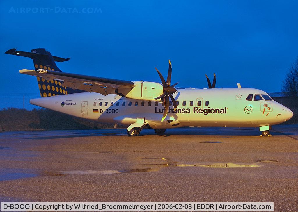 D-BOOO, 1998 ATR 42-500 C/N 559, Parked after maintenance.