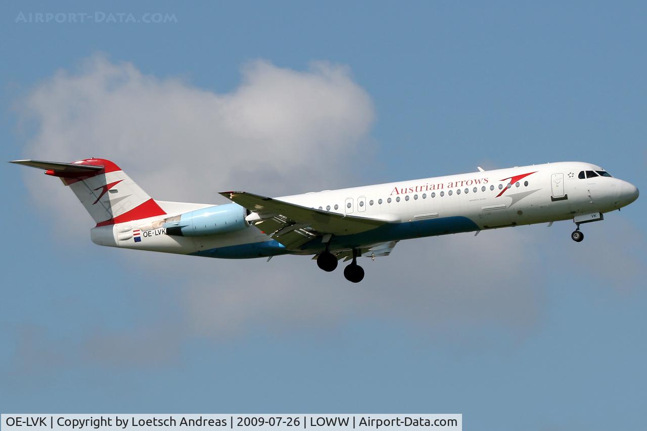 OE-LVK, 1992 Fokker 100 (F-28-0100) C/N 11397, named 