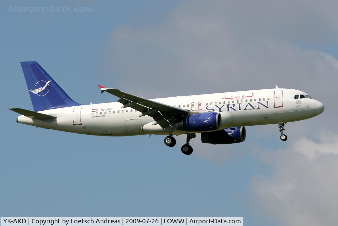 YK-AKD, 1999 Airbus A320-232 C/N 1076, Syrian