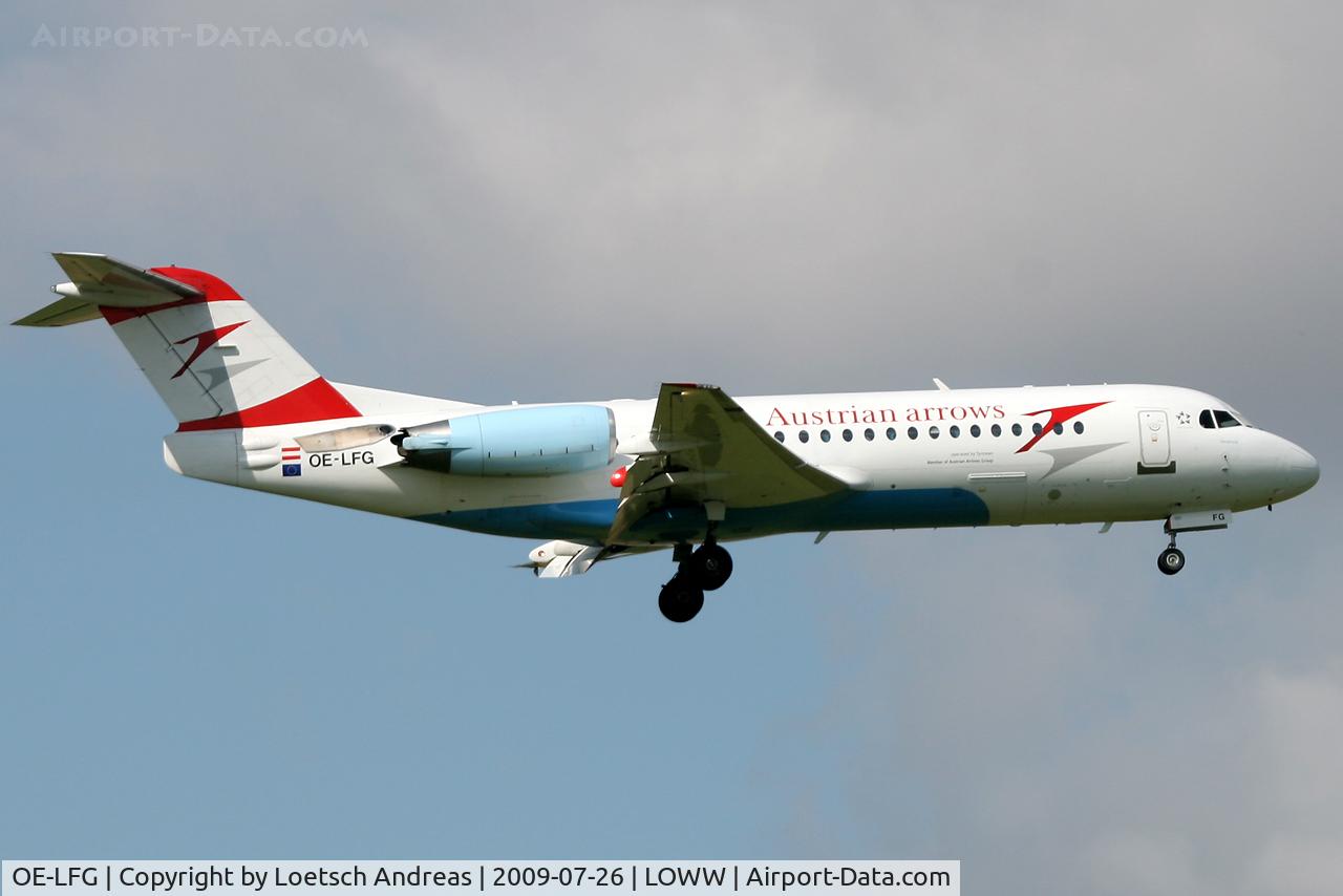 OE-LFG, 1995 Fokker 70 (F-28-0070) C/N 11549, named 